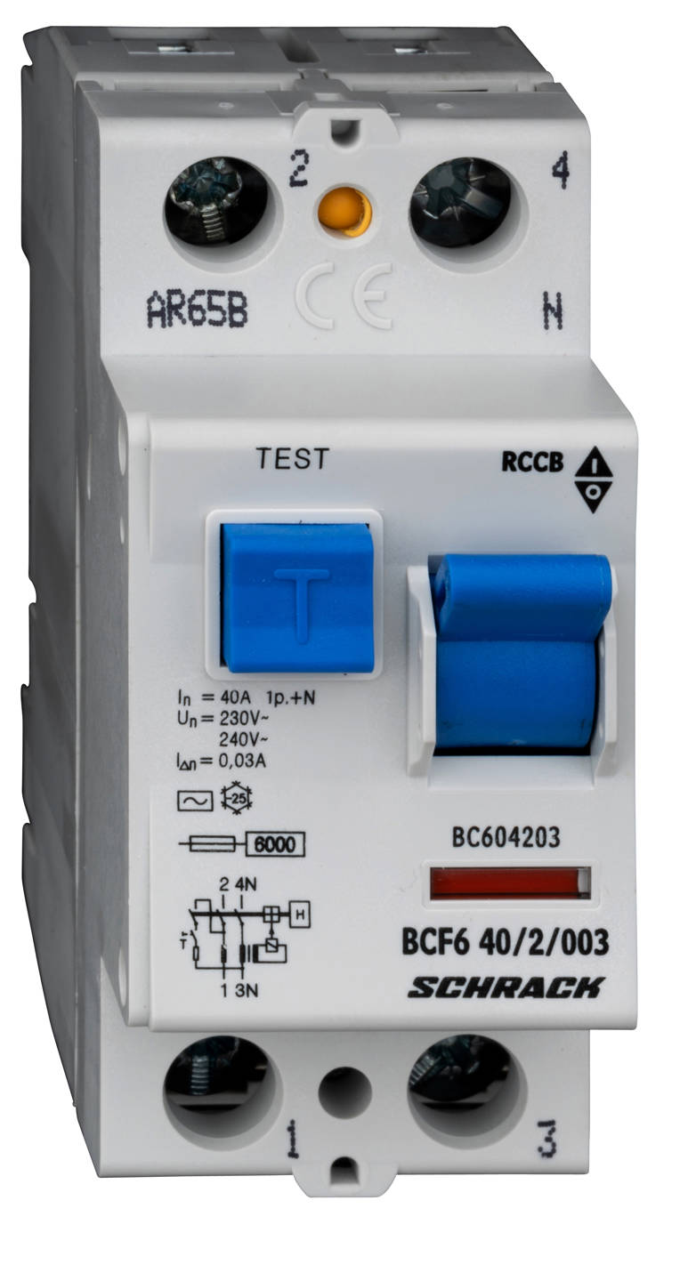 BCF6 40/2/003-AC Hibaáramkapcsoló 6kA 40A 2p 30mA, BC604203--