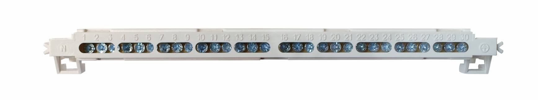 PEN Sorkapocstartó 2x15 tagú (18 modul széles szekrényhez)