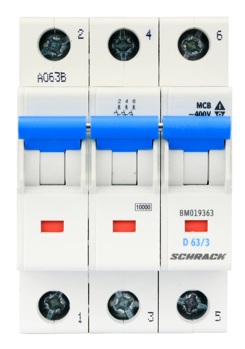 BM019363 3P D 63A kismegszakító 10kA