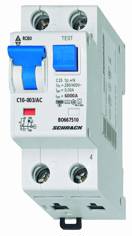 BOLF6 B 6/1N/003 LS-FI vezetékvédő 1+N B 6A 30mA 6kA AC kivitel, BO668506--