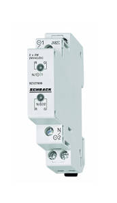 Sorbaéphető jelzőlámpa, 2xLED 110-240VAC/DC, piros/zöld 1KE BZ117908