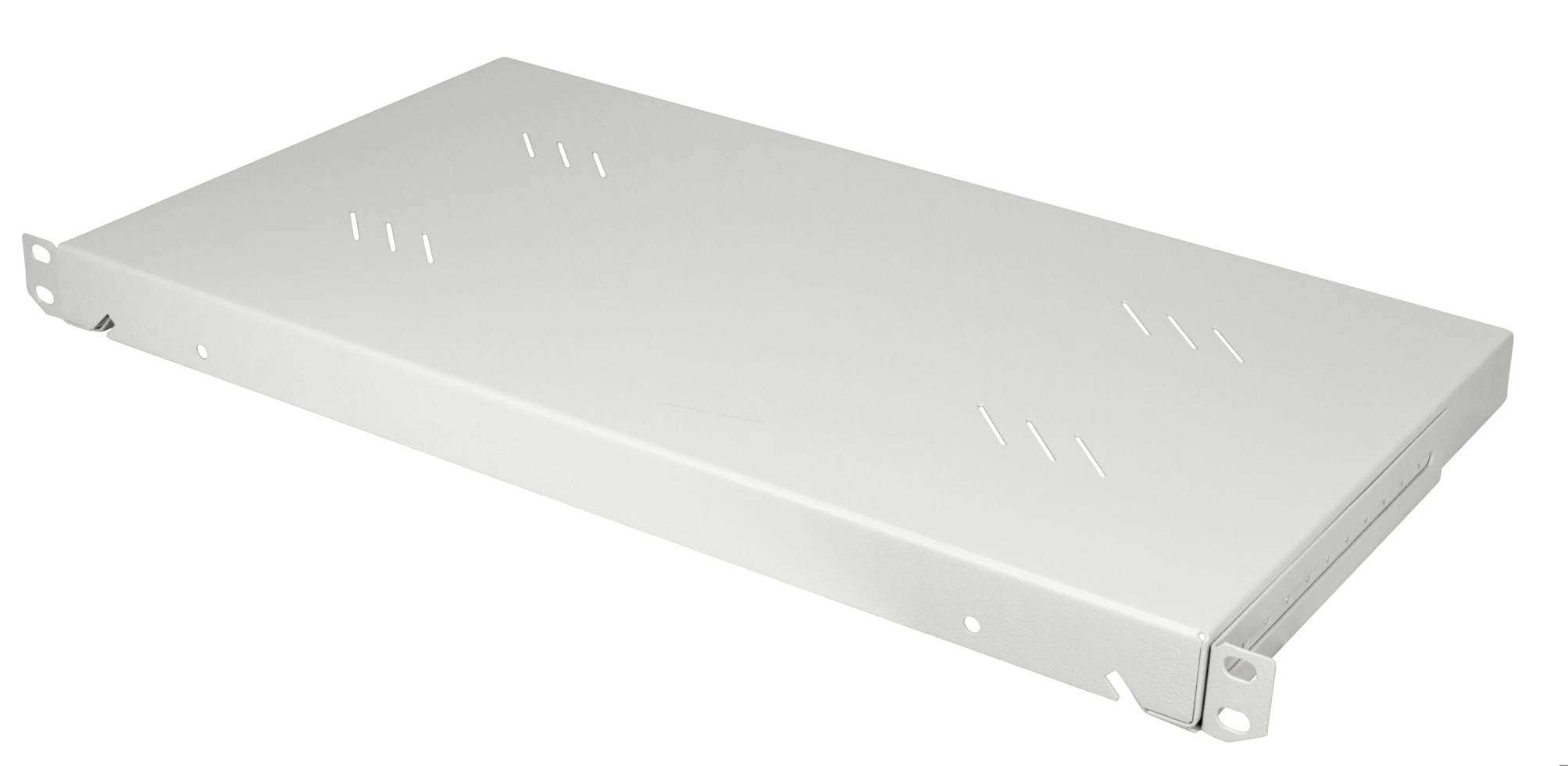 19" fix perforált polc, 1U, 250mm mély, terhelh.: 15kg