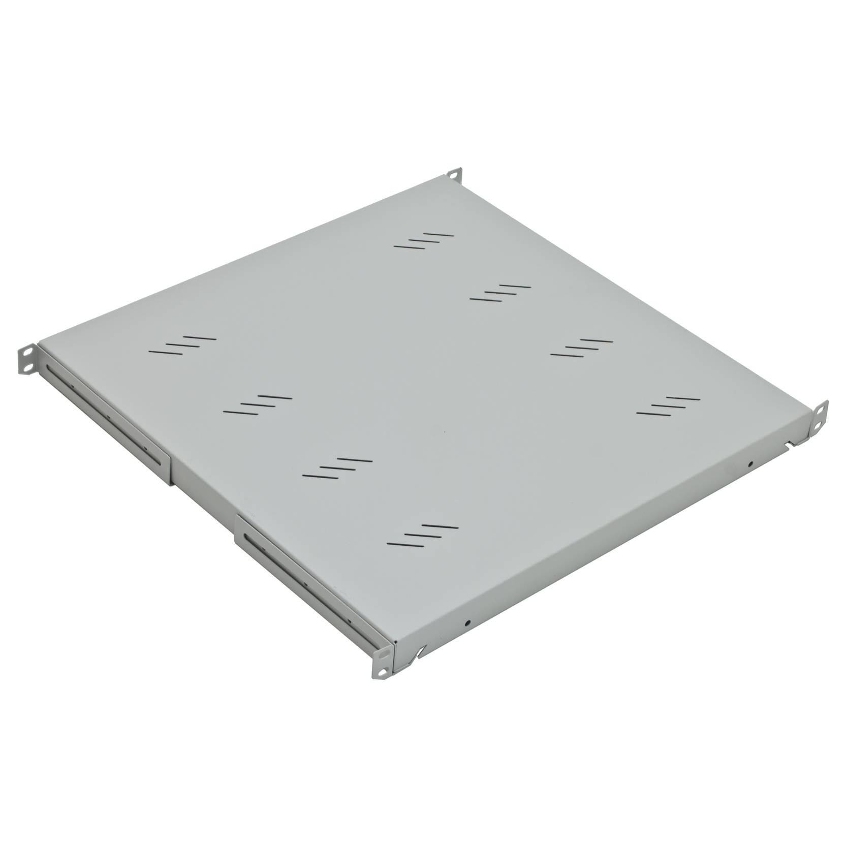19" fix perforált polc, 1U, 350mm mély, terhelh.: 50kg