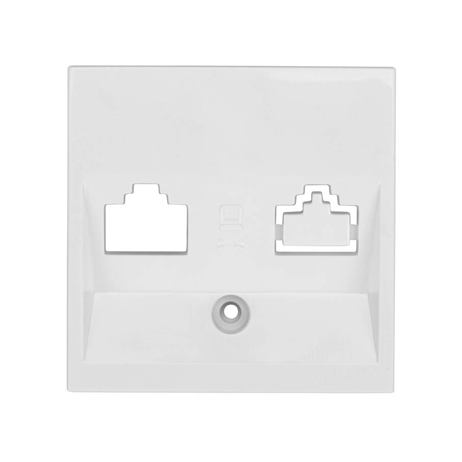 VISIO Fedlap, 1xRJ45 Toolless Line aljzatmodulhoz, fehér