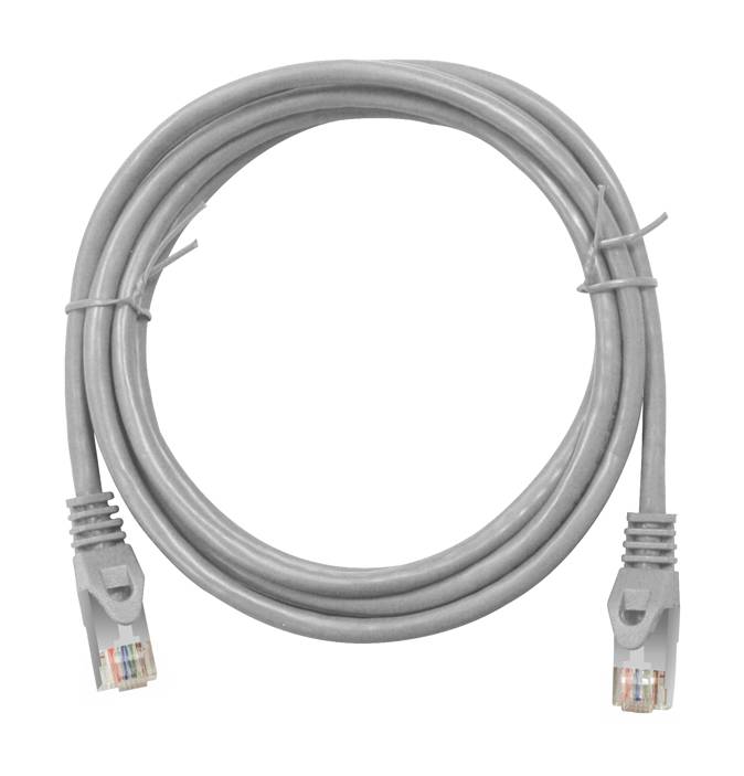 Szerelt Patchkábel, RJ45 Cat.5e FTP árnyékolt, PVC szürke 1fm