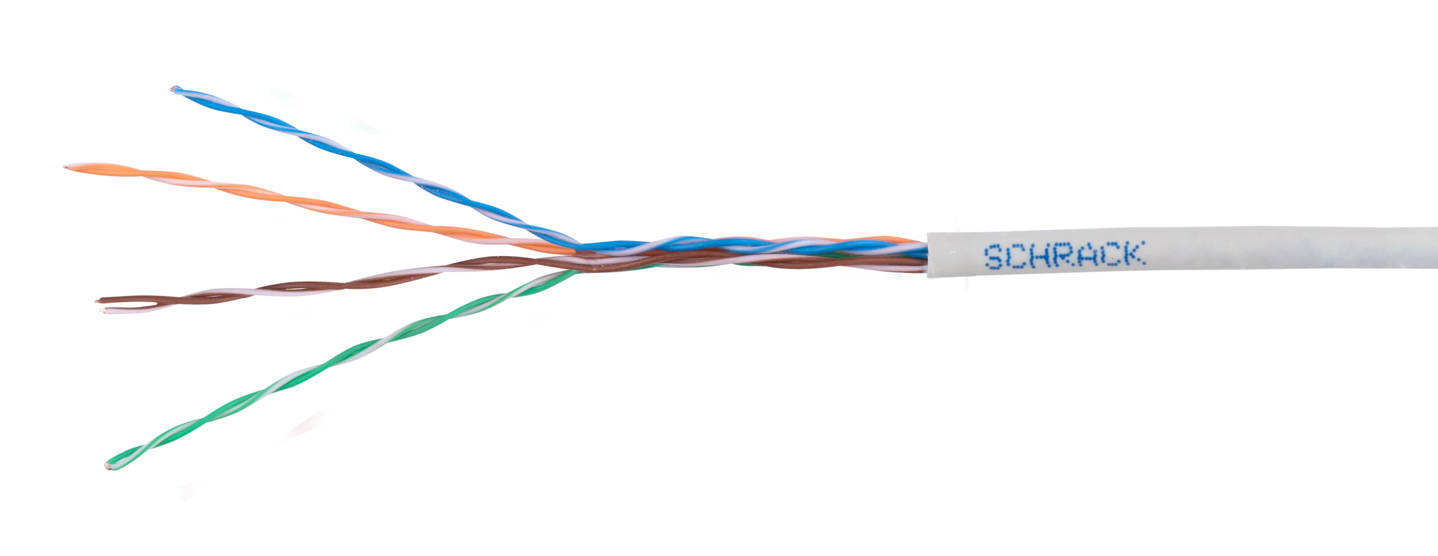 U/UTP Cat.5e kábel 4x2xAWG24/1 PVC, szürke, 305m/doboz