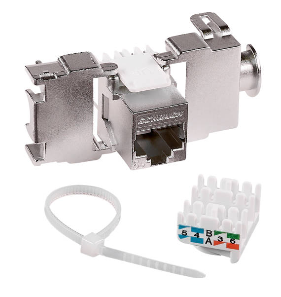 TOOLLESS LINE aljzatmodul RJ45 Cat.5e/E osztály, árnyékolt