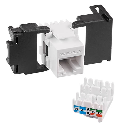 TOOLLESS LINE aljzatmodul, RJ45 Cat.5e/E osztály, árnyékolatlan
