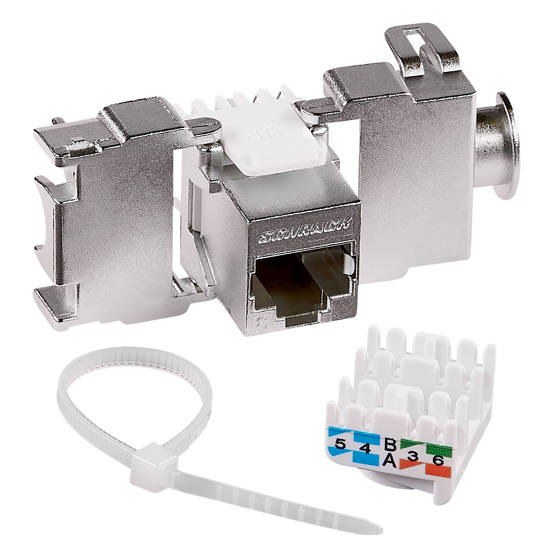 TOOLLESS LINE aljzatmodul, RJ45 Cat.6/E osztály, árnyékolt
