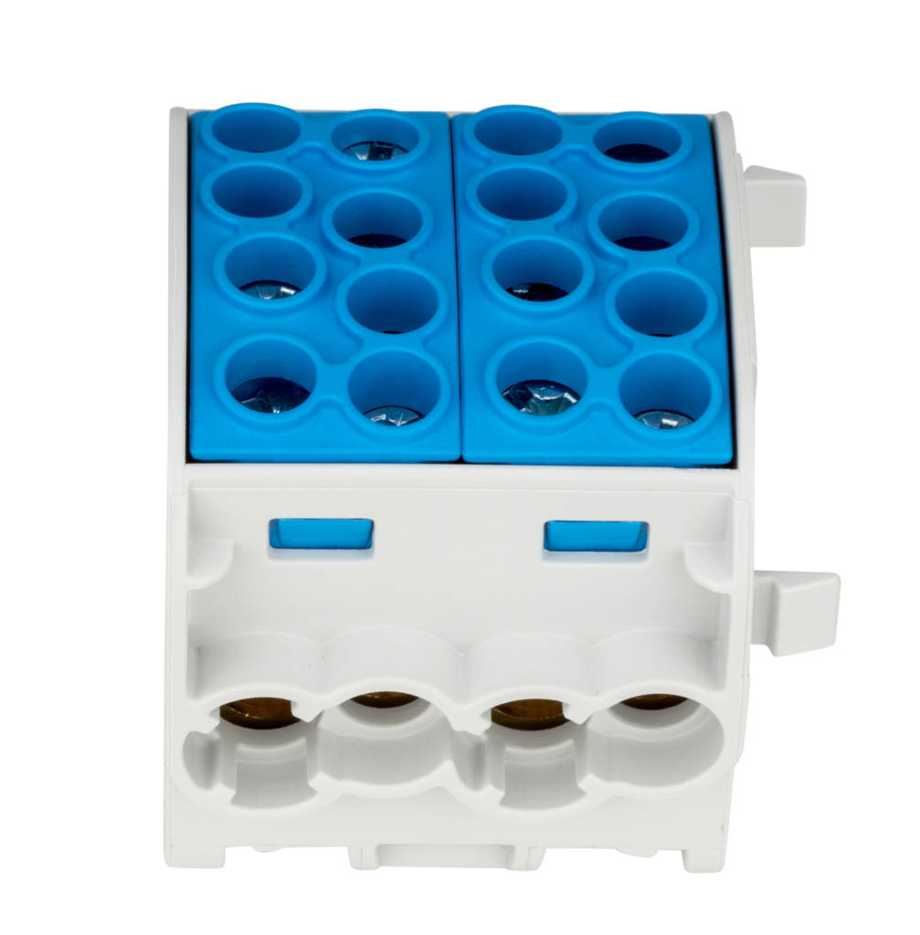 HLAK 35-1/8 Fővezetéki leágazó, Kék, 202/125A Cu/Al, 4x35 / 4x25mm2, Schrack