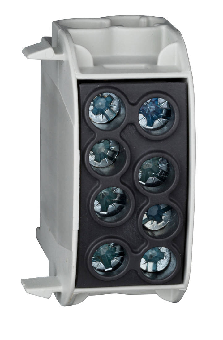 HLAK 35-1/4 Fővezetéki leágazó, Fekete, 202/125A Cu/Al, 2x35mm2 / 2x25mm2, Schrack