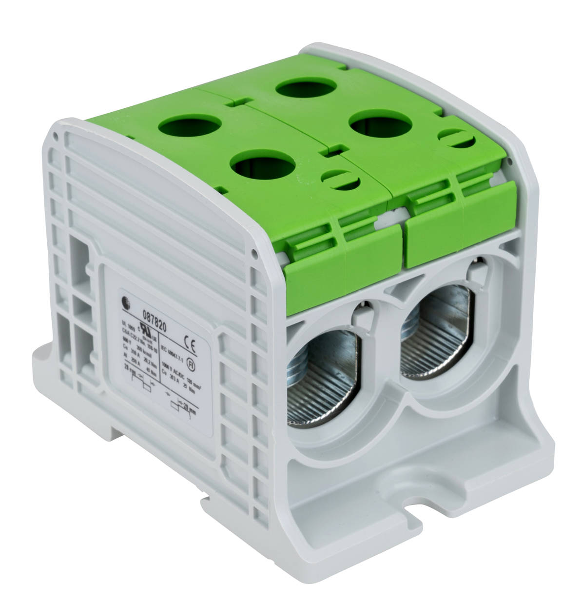 KE68.3 univerzális összekötő 2P Zöld Al/Cu 35-185mm2 max.310A /IKA21536/