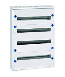 Modul160 falon kívüli maszkos elosztó 4x24KE, IP30, RAL9016