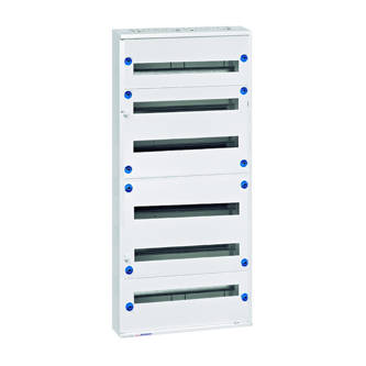 Modul160 falon kívüli maszkos elosztó 6x24KE, IP30, RAL9016