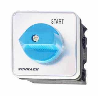 Nyomógomb, STOP-START, központi rögzítésű, 20A, 1p, M10HZ