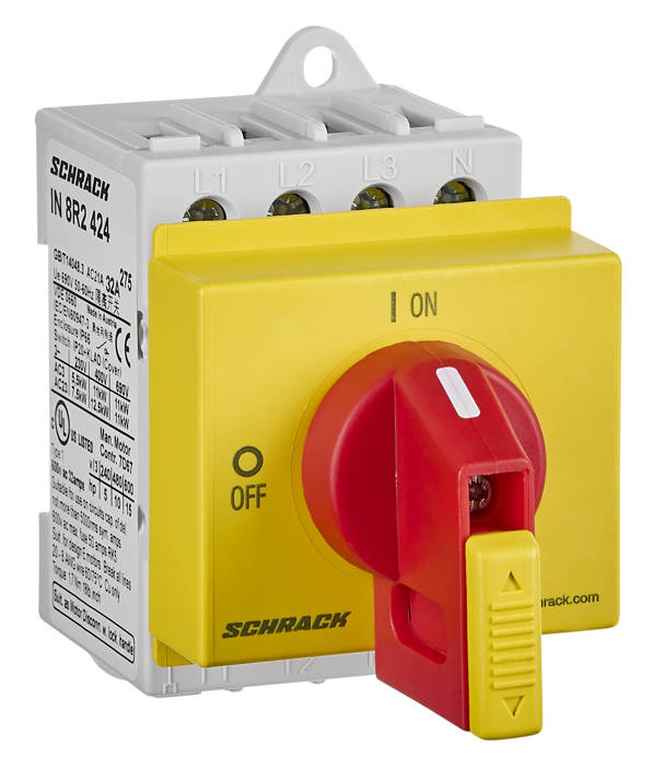 Vész-ki főkapcsoló, 0-1, sorbaépíthető, 4p, 32A/AC23 12,5kW