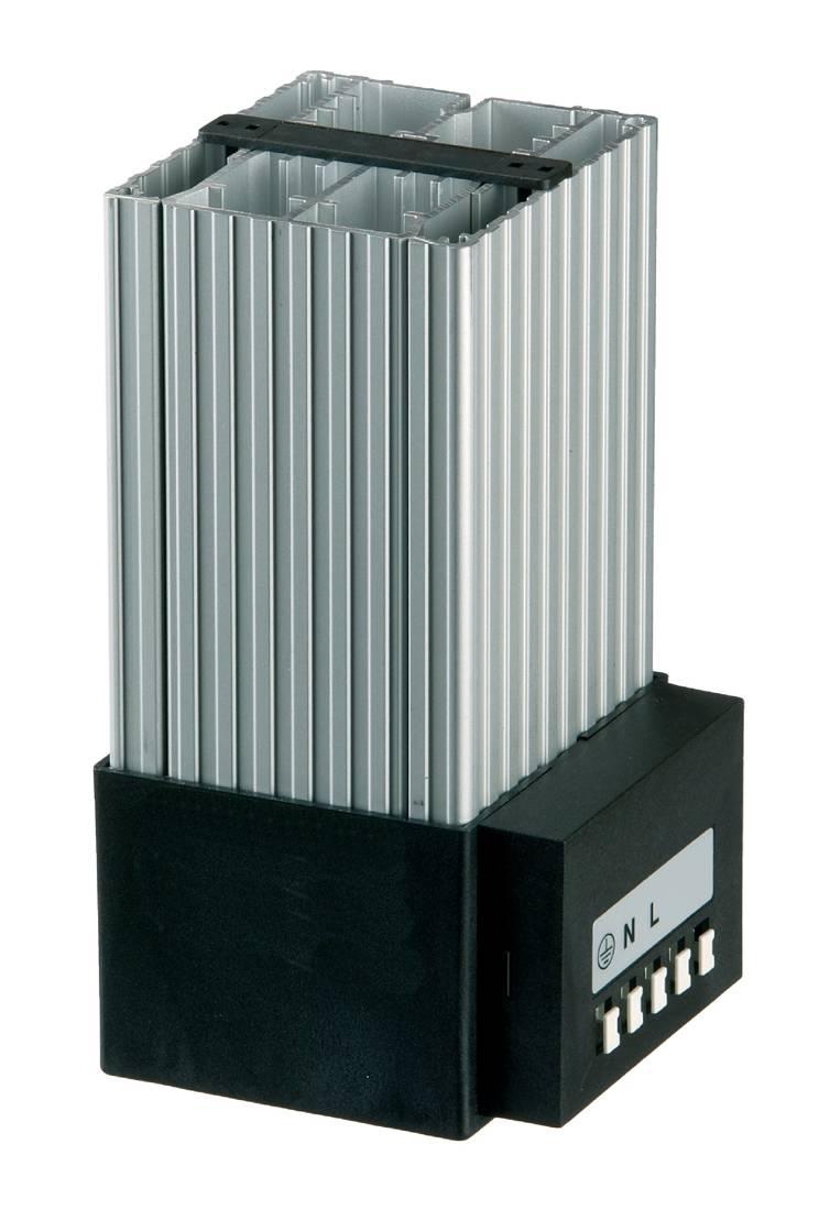 Szekrényfűtés 110-250V AC, 250W/75C°, csatlakozókapoccsal, ventillátorral