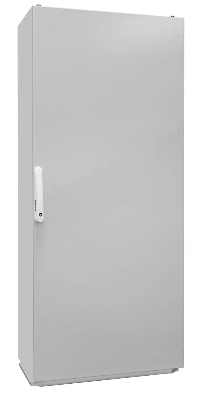KC188030-- elosztó szekrény szerelőlappal 1 ajtós 1800x800x300mm IP55 RAL7035