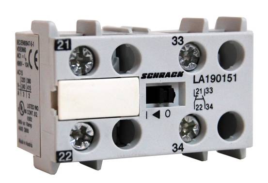 Segédérintkező, AC15 3A/230V, 2ny, LA1 mini mágnesk.-hoz
