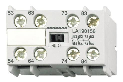 Segédérintkező, AC15 3A/230V, 4z, LA1 mini segédmk.-hoz