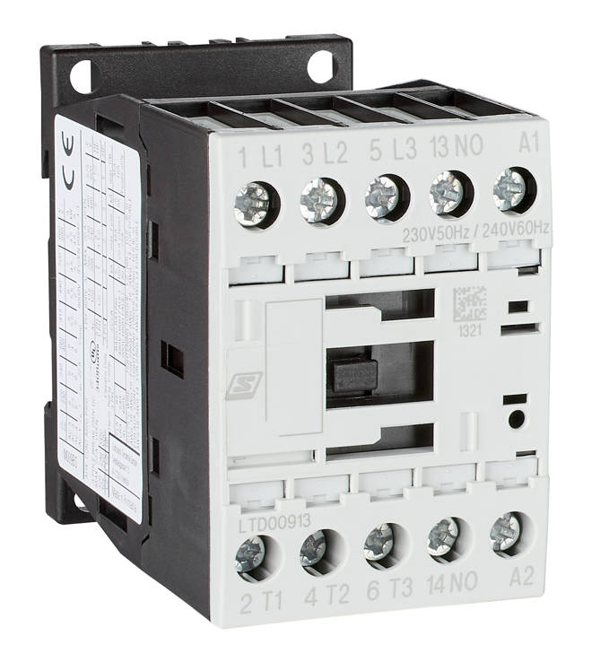ALEA II LT Mágneskapcsoló 4kW 3p.+1NO 230VAC, 400V/9A AC3, 22A AC1, S0