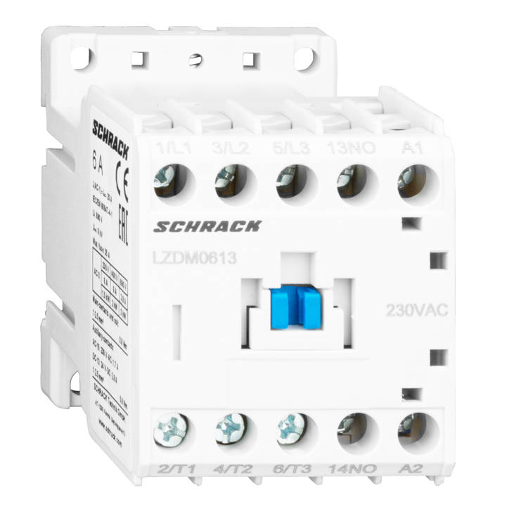 Mágneskapcsoló 3p, CUBICO Mini, 2,2kW, 6A, 1z, 230VAC