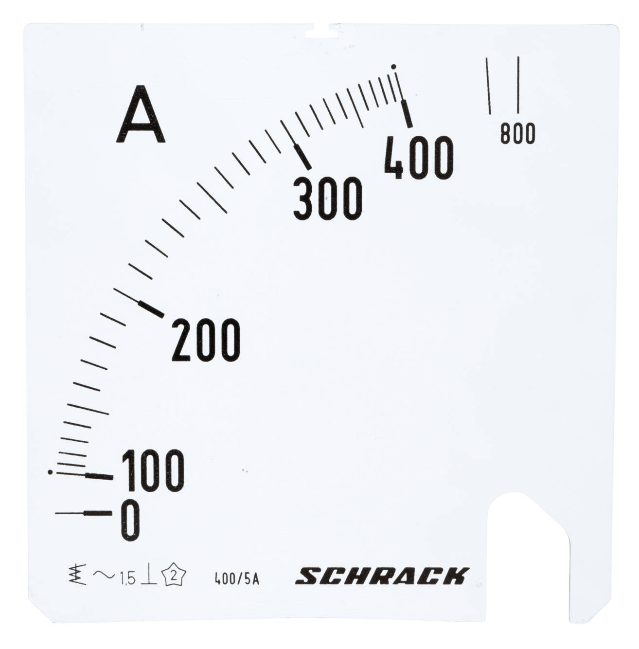 96 LA Ampermérő skála 96x96mm, 400/800/5A AC