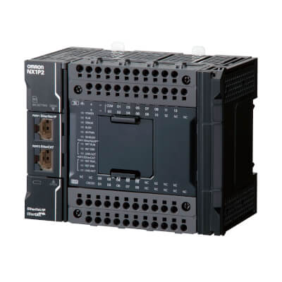 NX1P2-9024DT1 CPU 24 PNP IO, 0 + 4 szervo tengely EtherCAT, EtherNet/IP