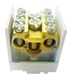 Nagyáramú kapocs, 1x 35mm2 betét/4x 35mm2 leágazás