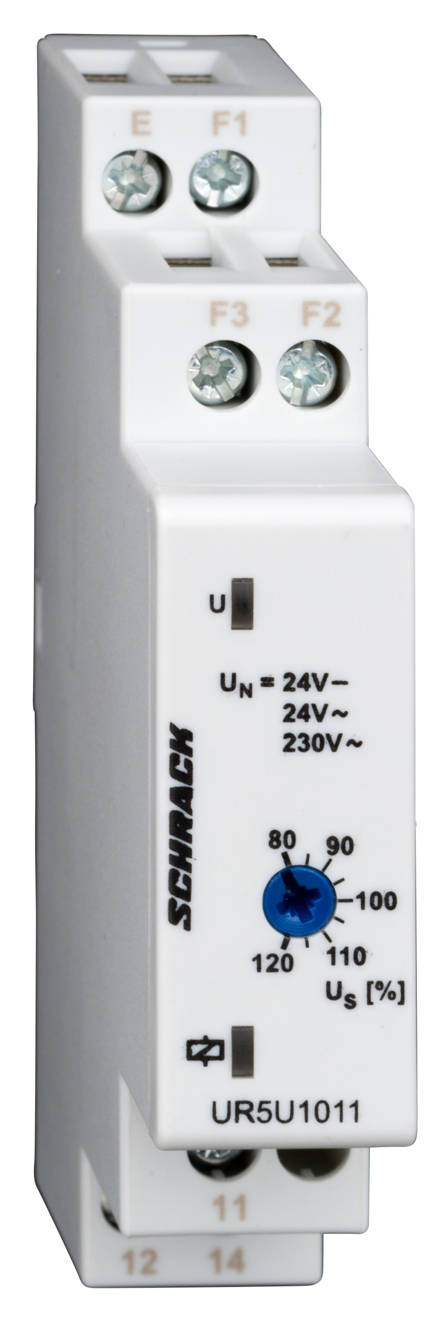 UR5U1011 Feszültségfelügyeleti relé 230VAC-24VAC/DC, 1v, 5A, 1KE