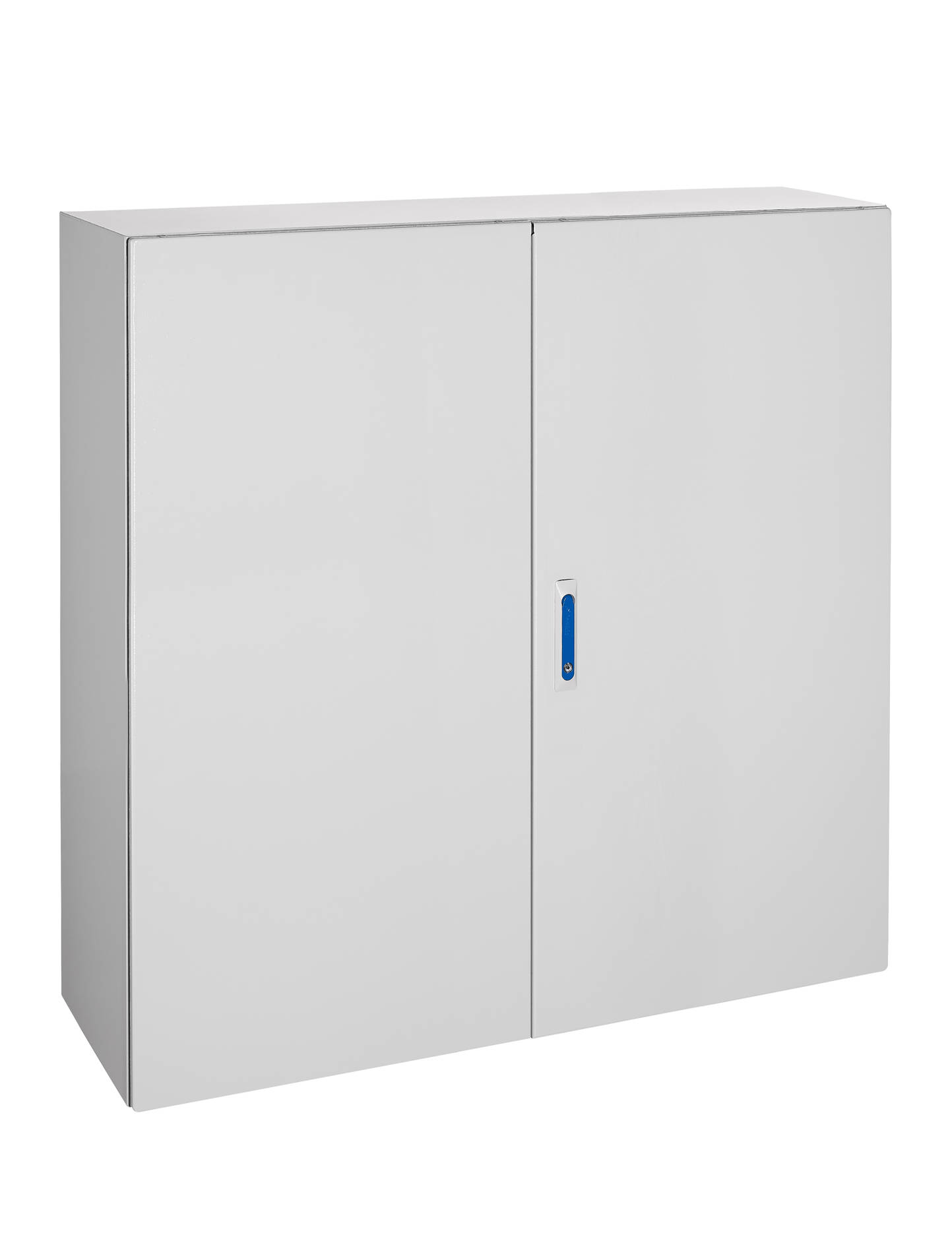 WST 1200x1200x400mm 2 ajtós fém fali szekrény szerelőlappal, IP66
