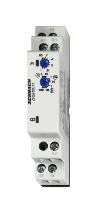 Ejtés késleltetett (R) időrelé 24-240V AC/DC, 1v, 8A, 1KE